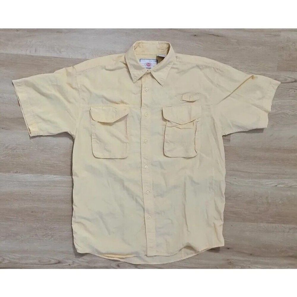 Penn Reels Mens Shirt Size XL Short Sleeve Peach